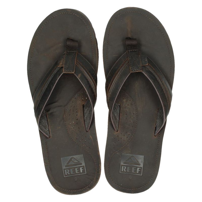 Reef Voyage Lux Slippers Bruin reef kopen in de aanbieding Reef Voyage Lux Slippers Bruin reef kopen in de aanbieding