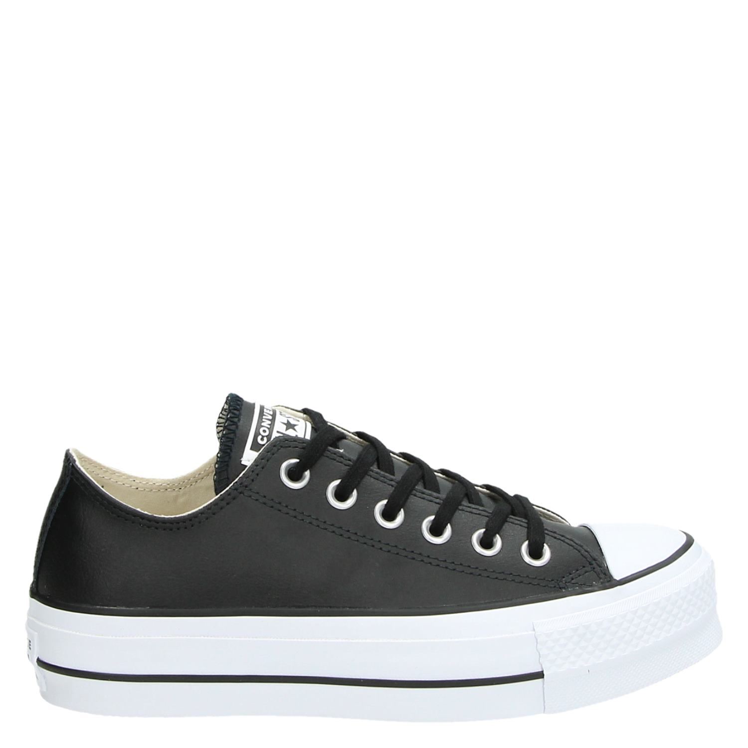 white platform converse sneakers