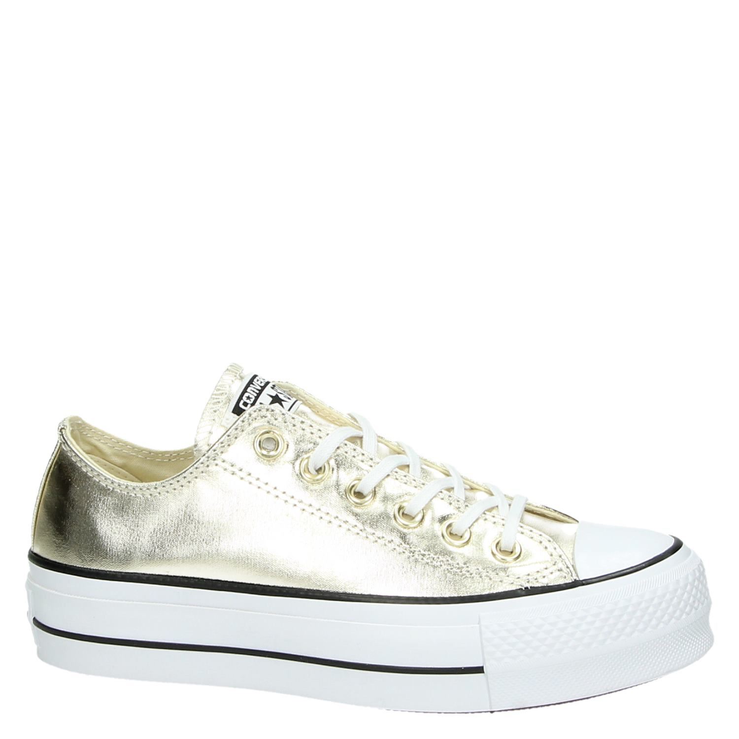 Converse Chuck Taylor All Star - Platform sneakers voor dames - Goud -  Shoemixx.nl