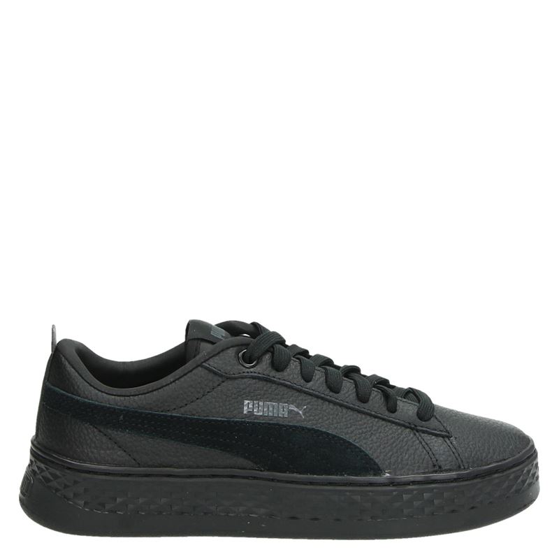 Puma Smash Platform lage sneakers zwart