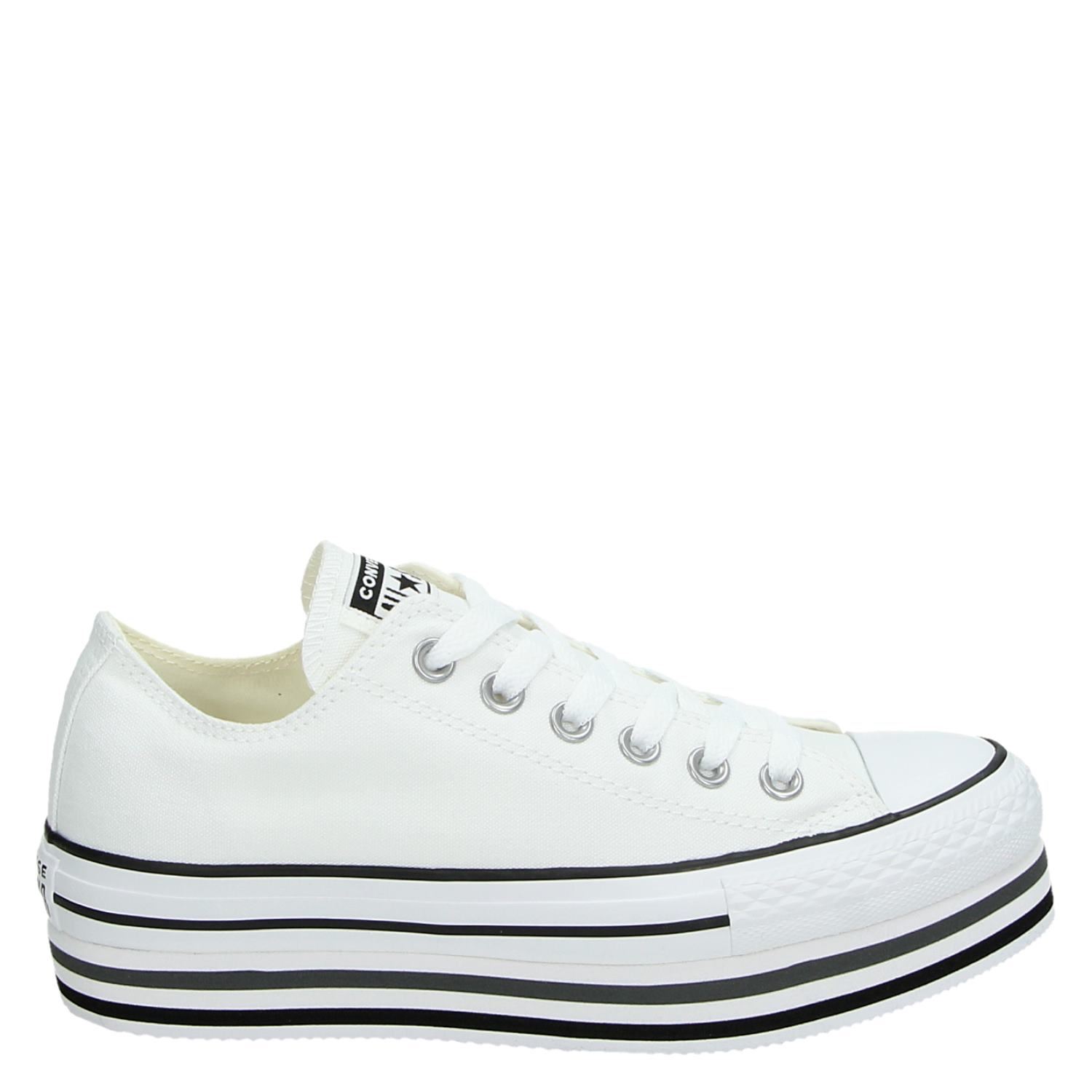 Converse Platform - Lage sneakers voor dames - Wit - Nelson.nl