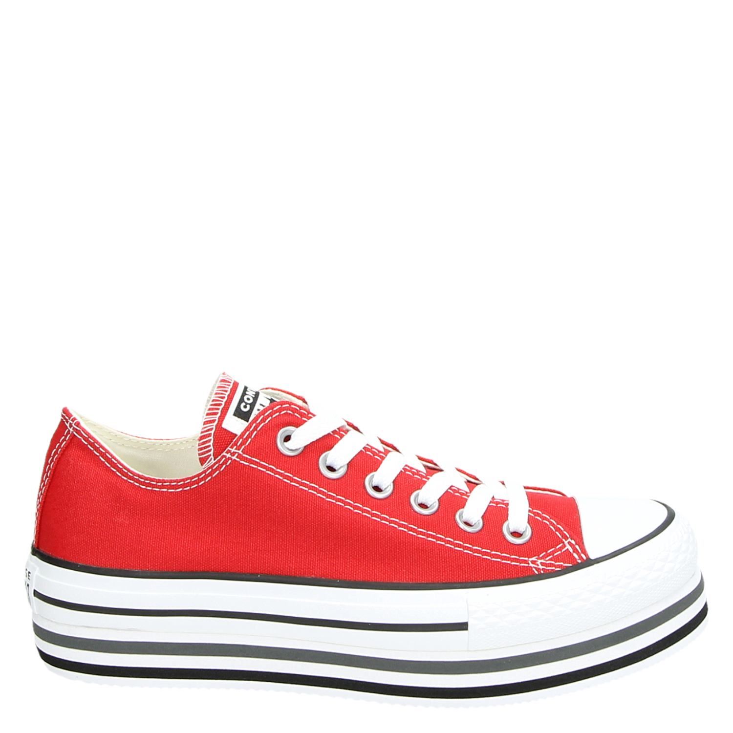 converse red platform