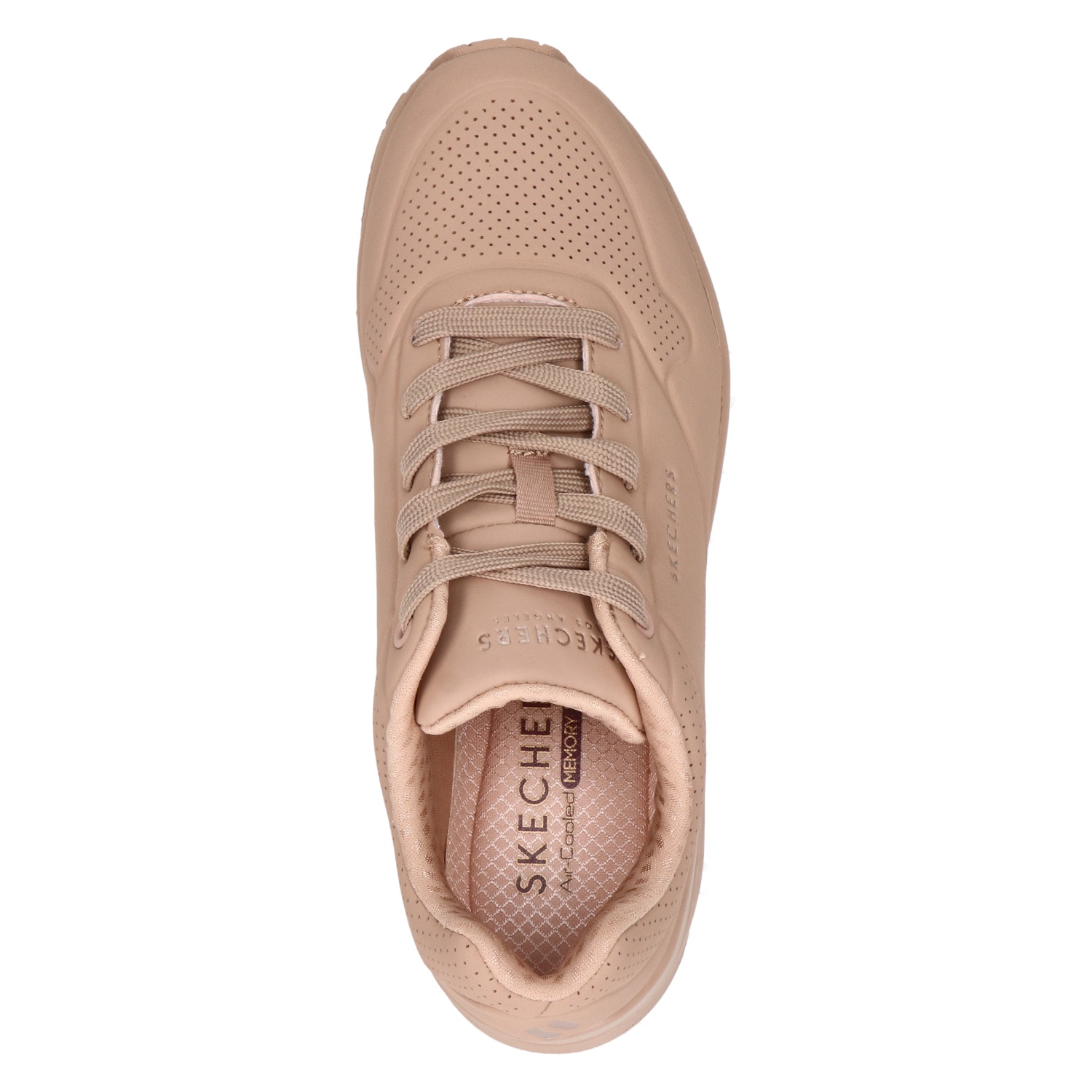 Skechers Street Uno - Lage sneakers voor dames - Beige - Nelson.nl