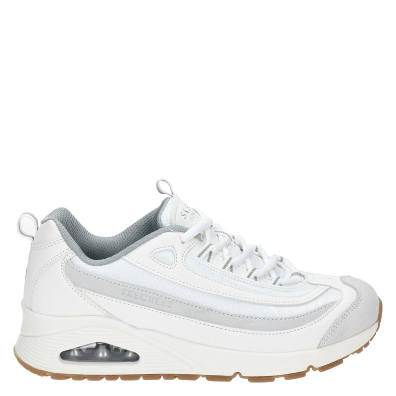 skechers wit leer