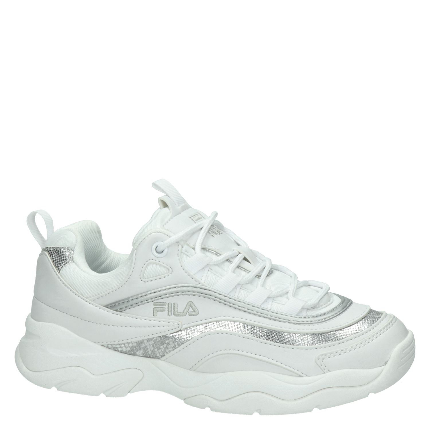 Fila Ray F - Dad Sneakers voor dames - Zilver - Nelson.nl