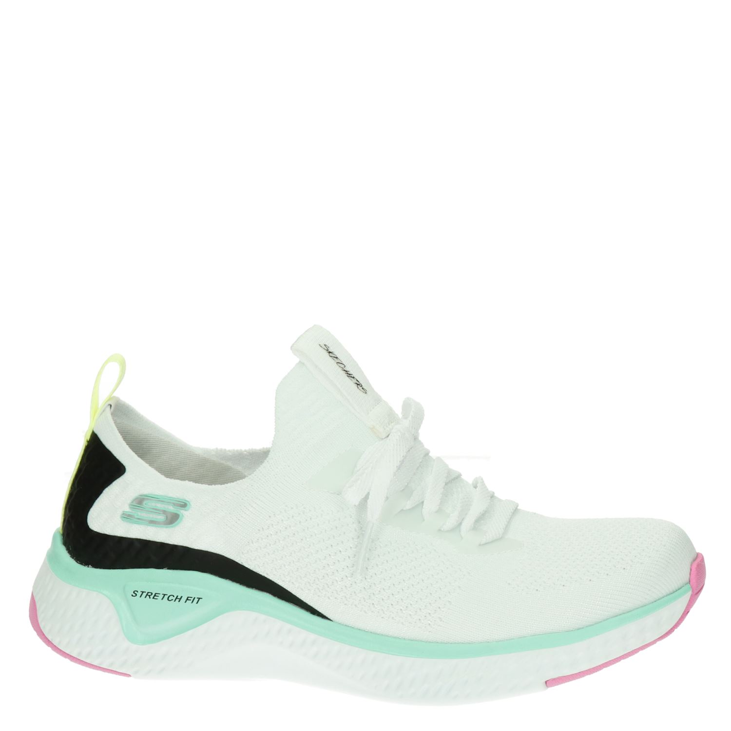 Skechers Stretch Fit - Lage sneakers voor dames - Wit - Nelson.nl