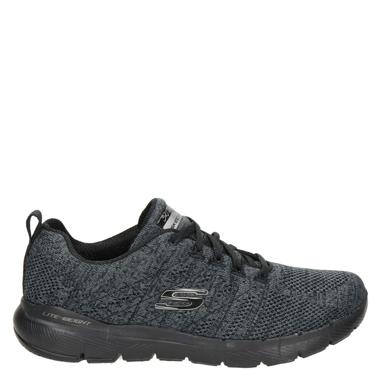 Skechers Flex Appeal 3.0 - Lage sneakers voor dames - Zwart - Nelson.nl