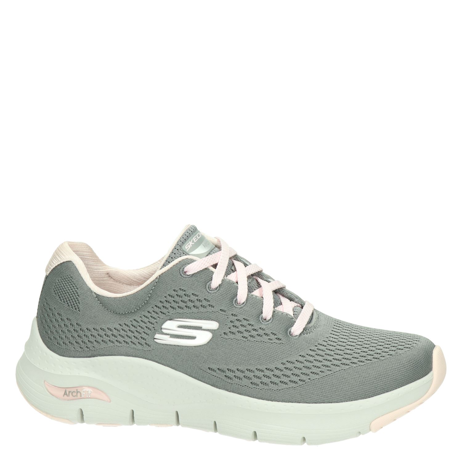Skechers Arch Fit - Lage sneakers voor dames - Grijs - Nelson.nl