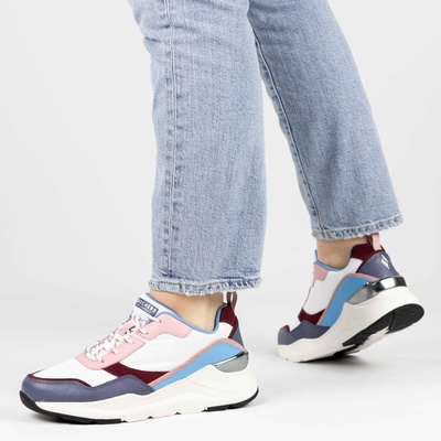 Skechers - Dad Sneakers voor dames - Wit - Nelson.nl