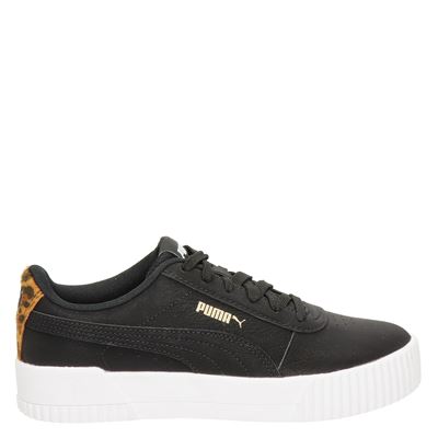 Puma Carina Leo - Lage sneakers voor dames - Zwart - Nelson.nl