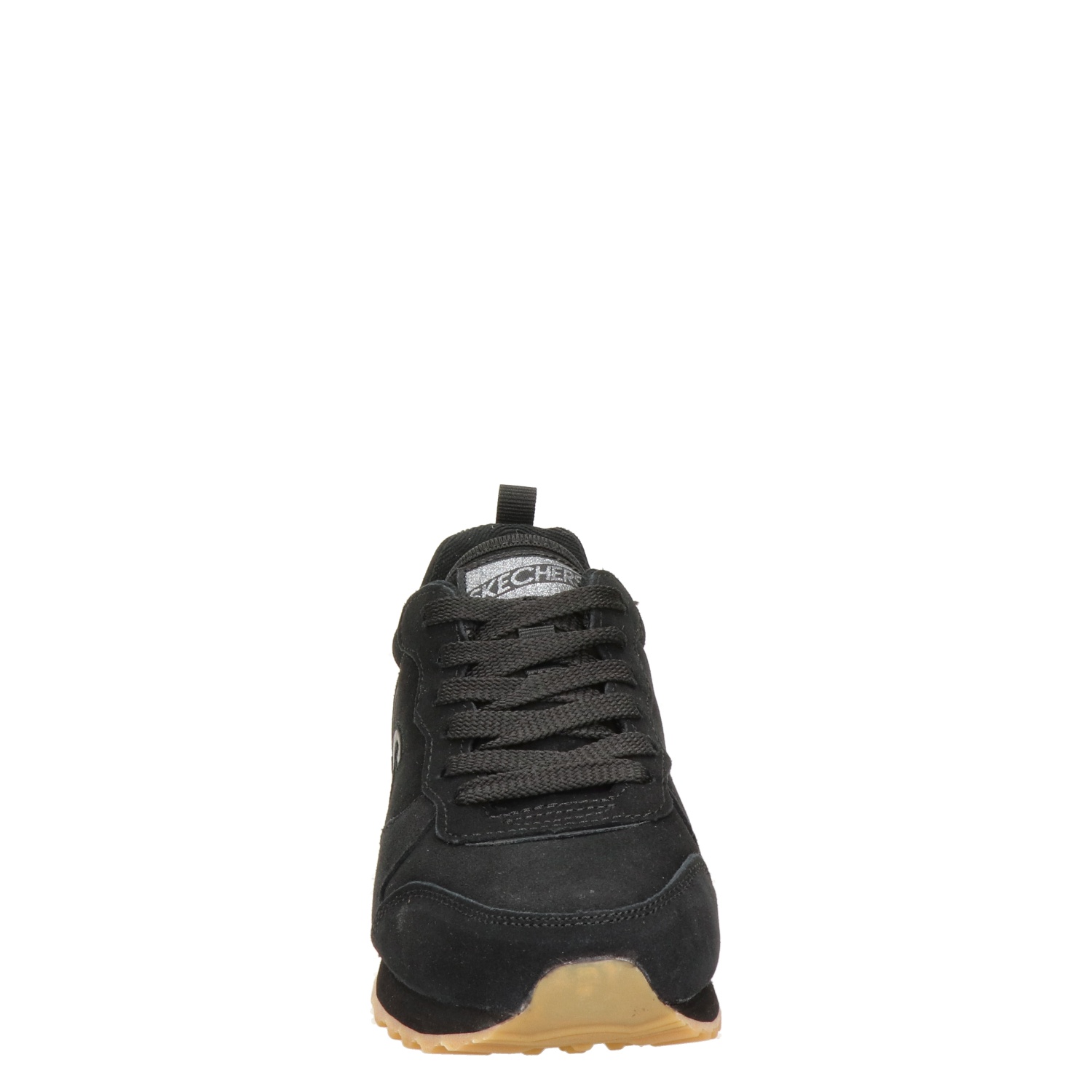 Skechers - Lage sneakers voor dames - Zwart - Nelson.nl