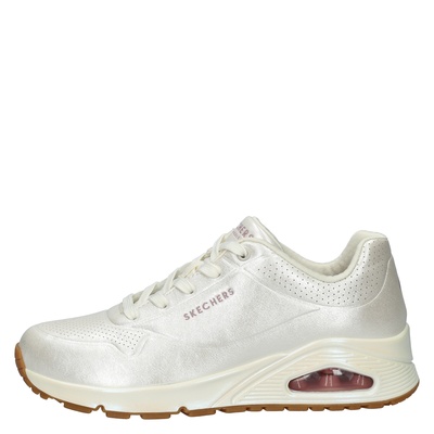 Skechers Uno Pearl Queen - Lage sneakers voor dames - Wit - Nelson.nl