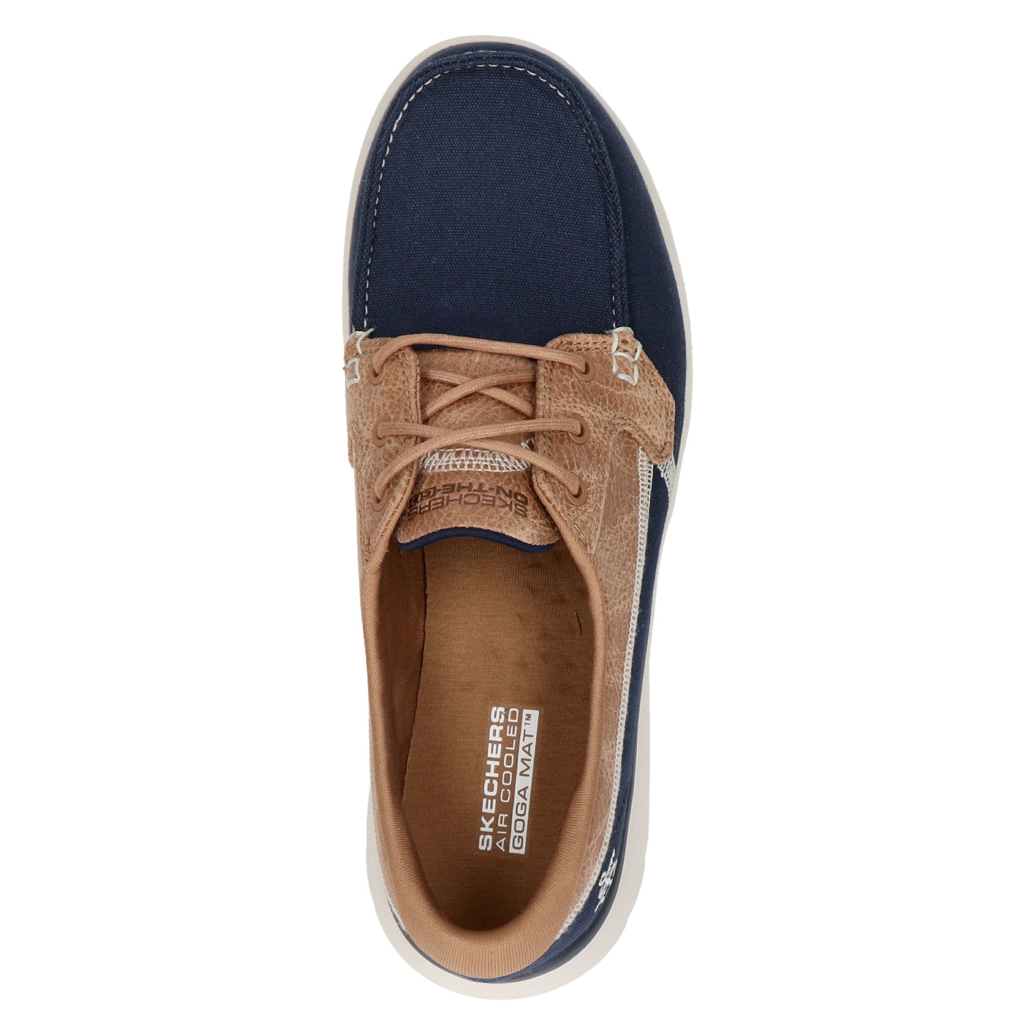 Skechers - Veterschoenen voor dames - Blauw - Nelson.nl