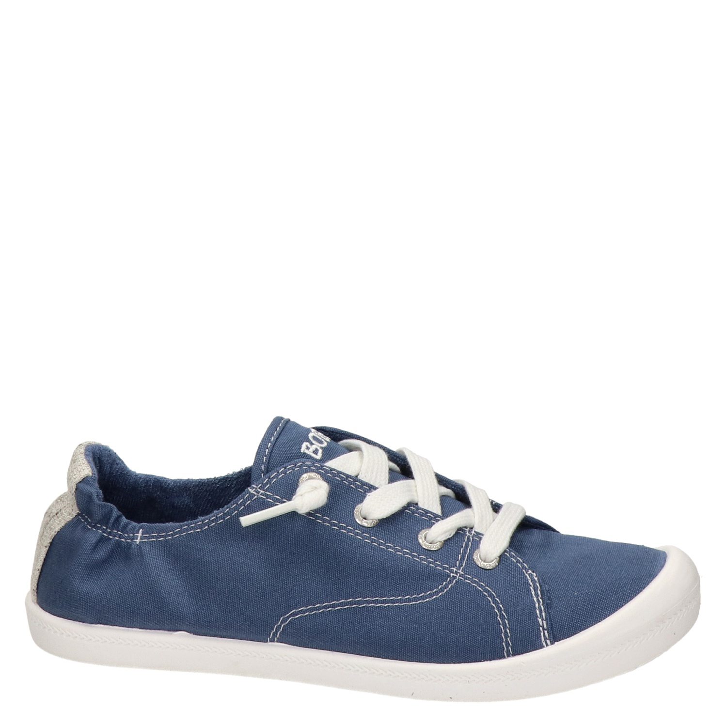 Bobs - Lage sneakers voor dames - Blauw - Nelson.nl