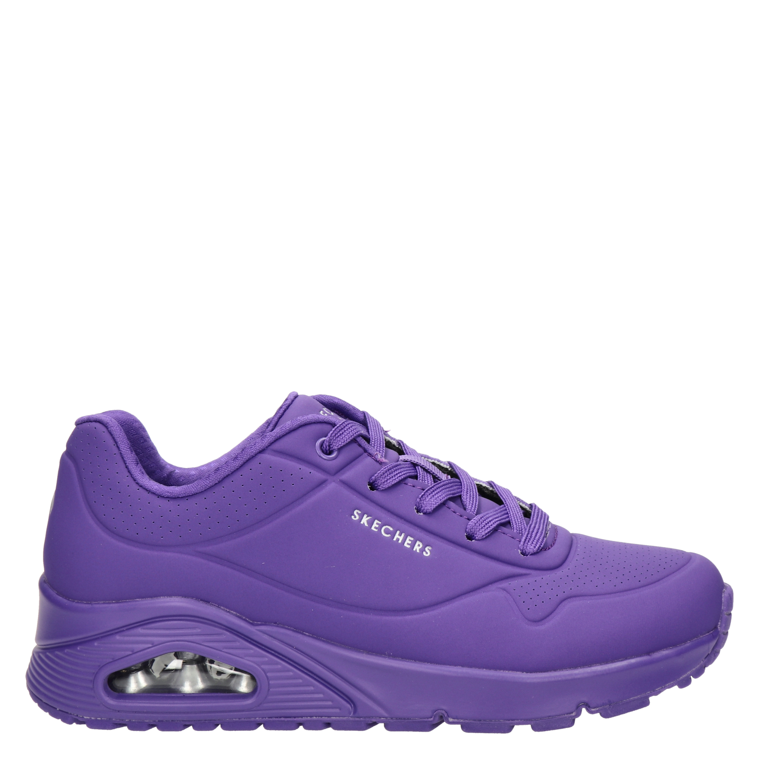 Skechers Street Uno - Lage sneakers voor dames - Paars - Shoemixx.nl