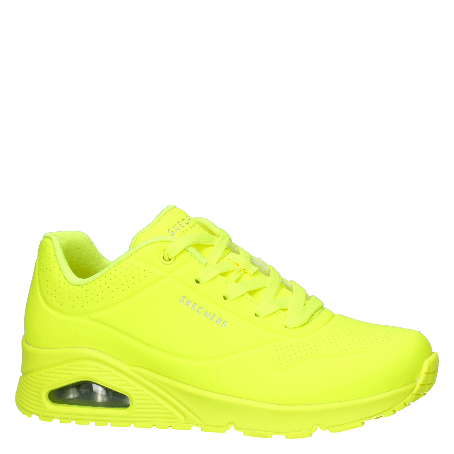 Skechers Street Uno - Lage sneakers voor dames - Geel - Nelson.nl