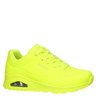 Skechers Street Uno - Lage sneakers voor dames - Geel - Nelson.nl