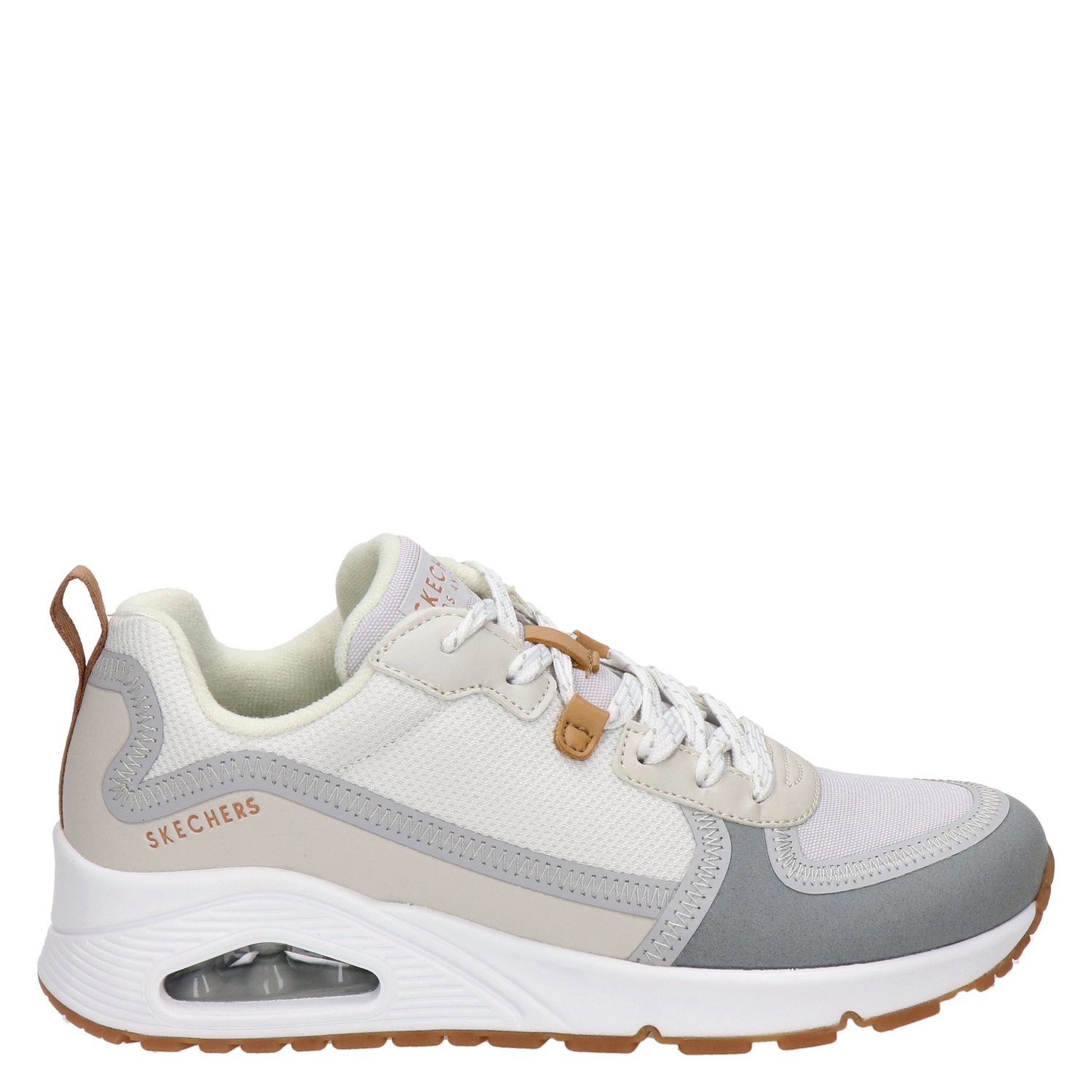 Skechers Street Uno - Lage sneakers voor dames - Wit - Nelson.nl