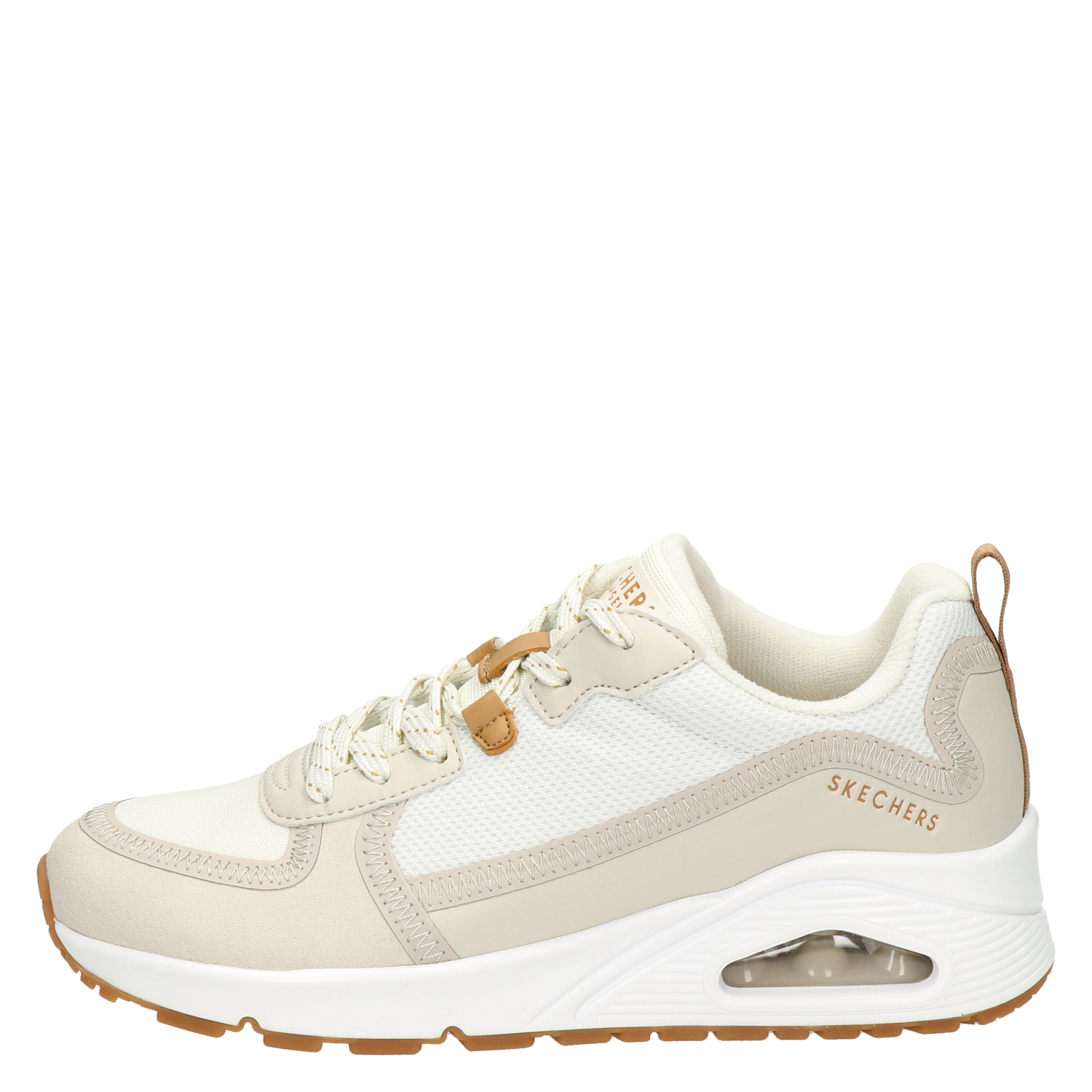 Skechers Street Uno - Lage sneakers voor dames - Wit - Nelson.nl