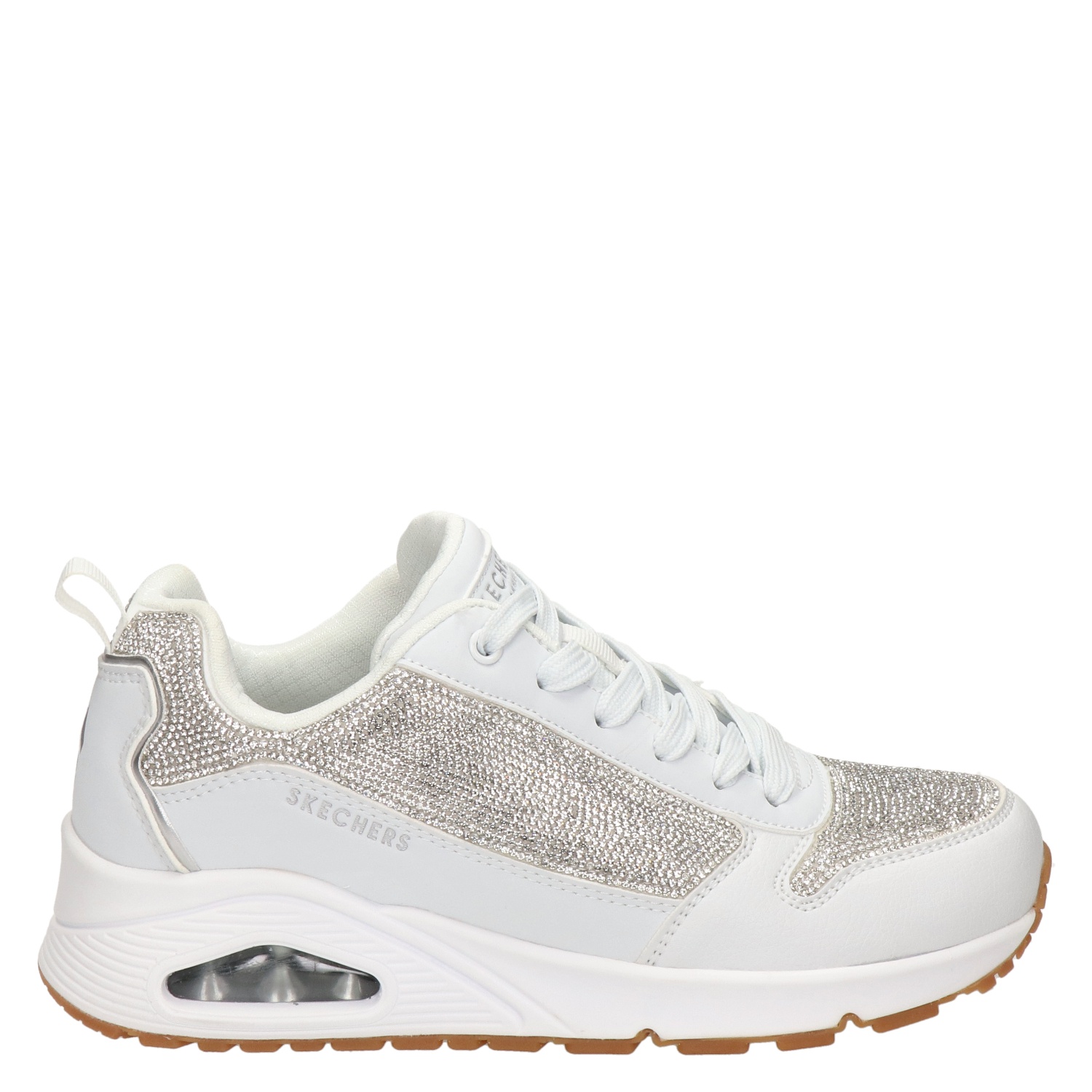 Skechers Sparkle Motion - Lage sneakers voor dames - Wit - Nelson.nl