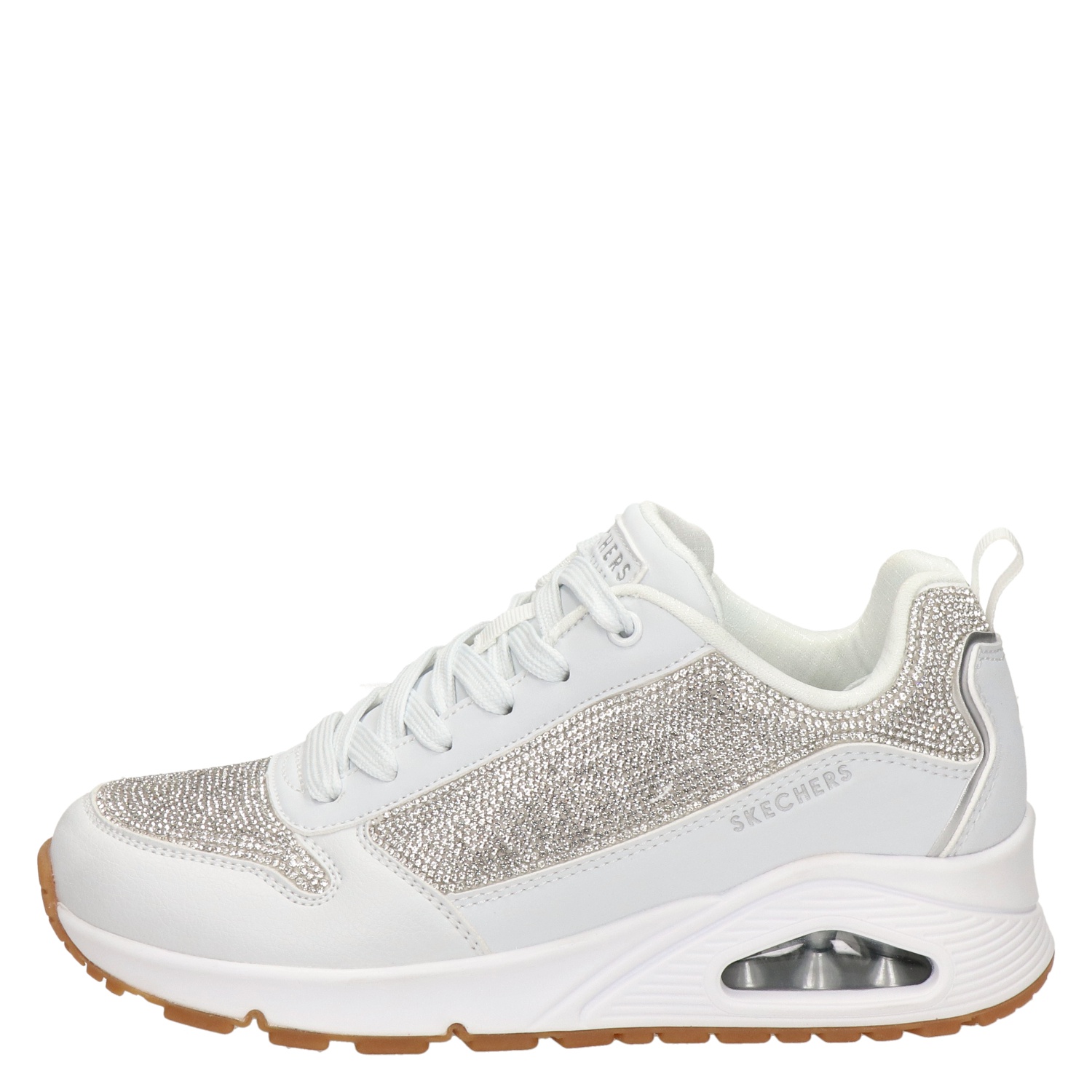 Skechers Sparkle Motion - Lage sneakers voor dames - Wit - Nelson.nl
