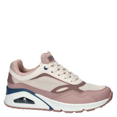 Skechers Uno - Lage sneakers voor dames - Roze - Shoemixx.nl