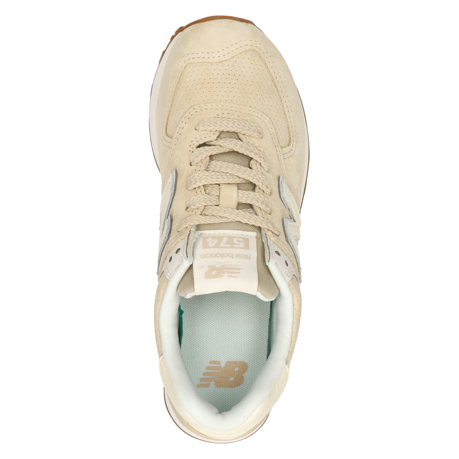 New Balance WL574 - Lage sneakers voor dames - Beige - Shoemixx.nl