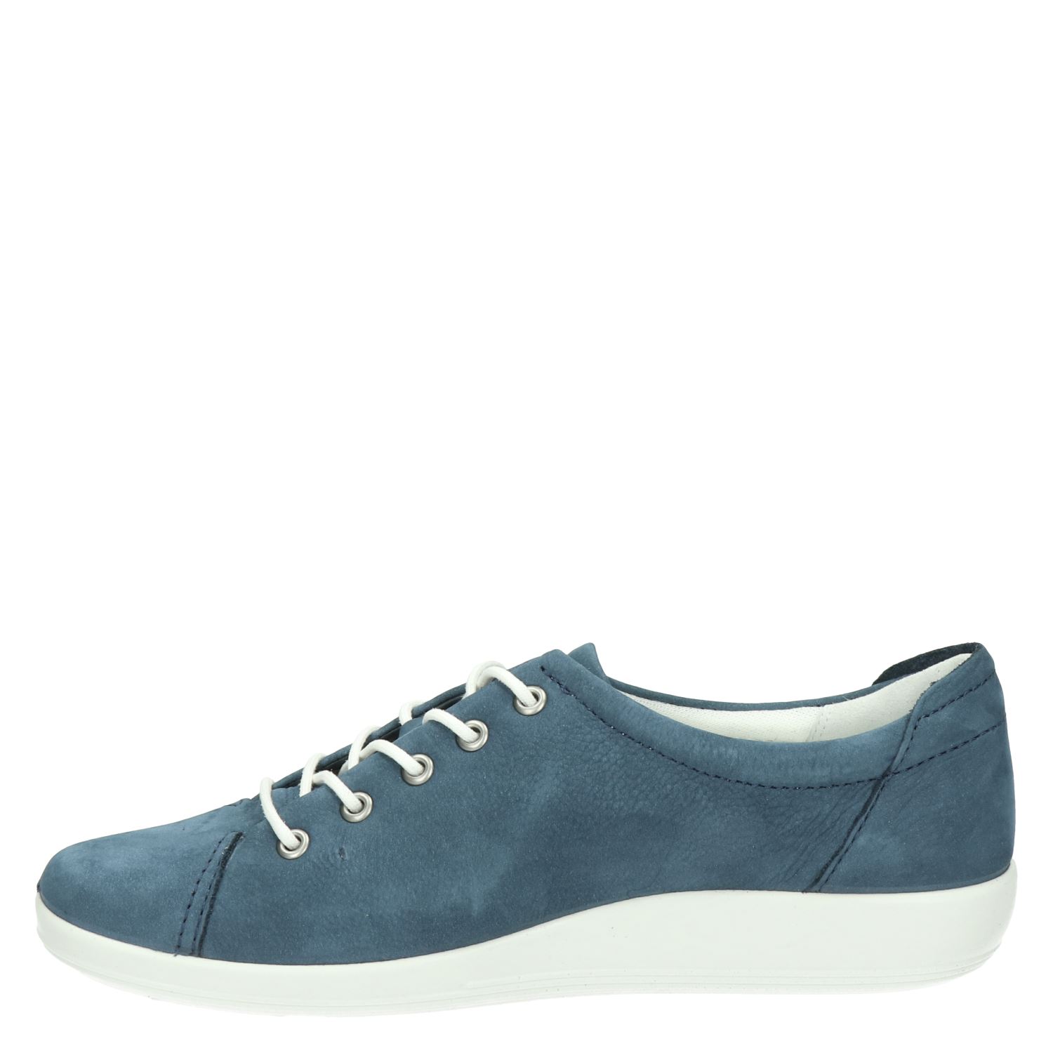Ecco Soft 2.0 - Lage sneakers voor dames - Blauw - Nelson.nl