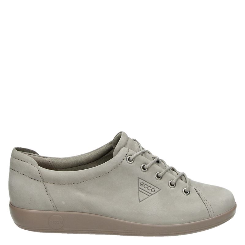 Ecco Soft 2.0 - Veterschoenen - Taupe