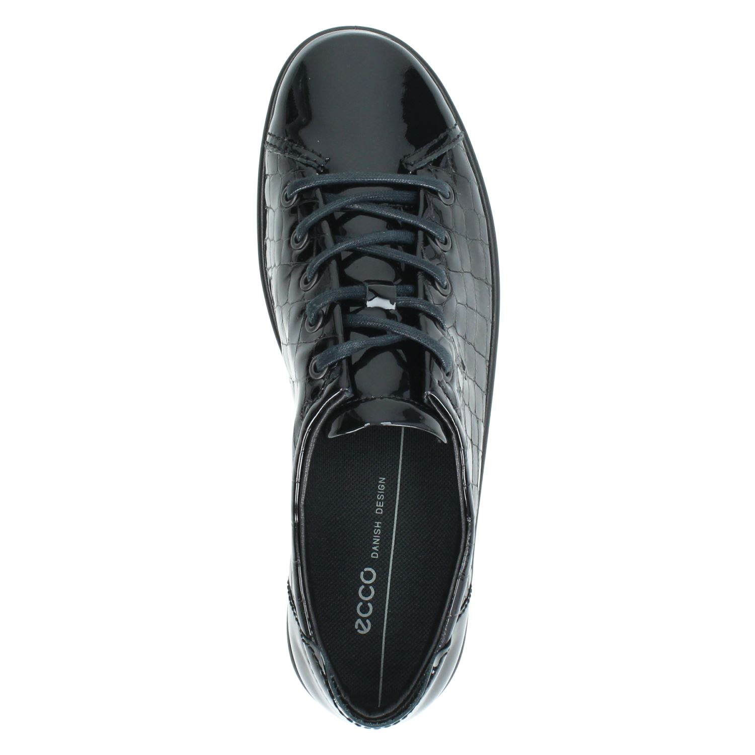 Ecco Soft 2.0 - Veterschoenen voor dames - Zwart - Nelson.nl