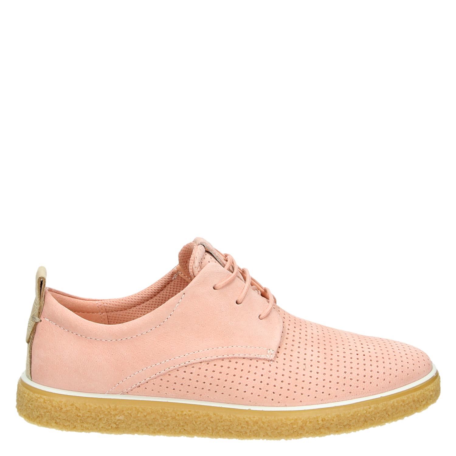 Ecco Crepetray - Lage sneakers voor dames - Roze - Shoemixx.nl