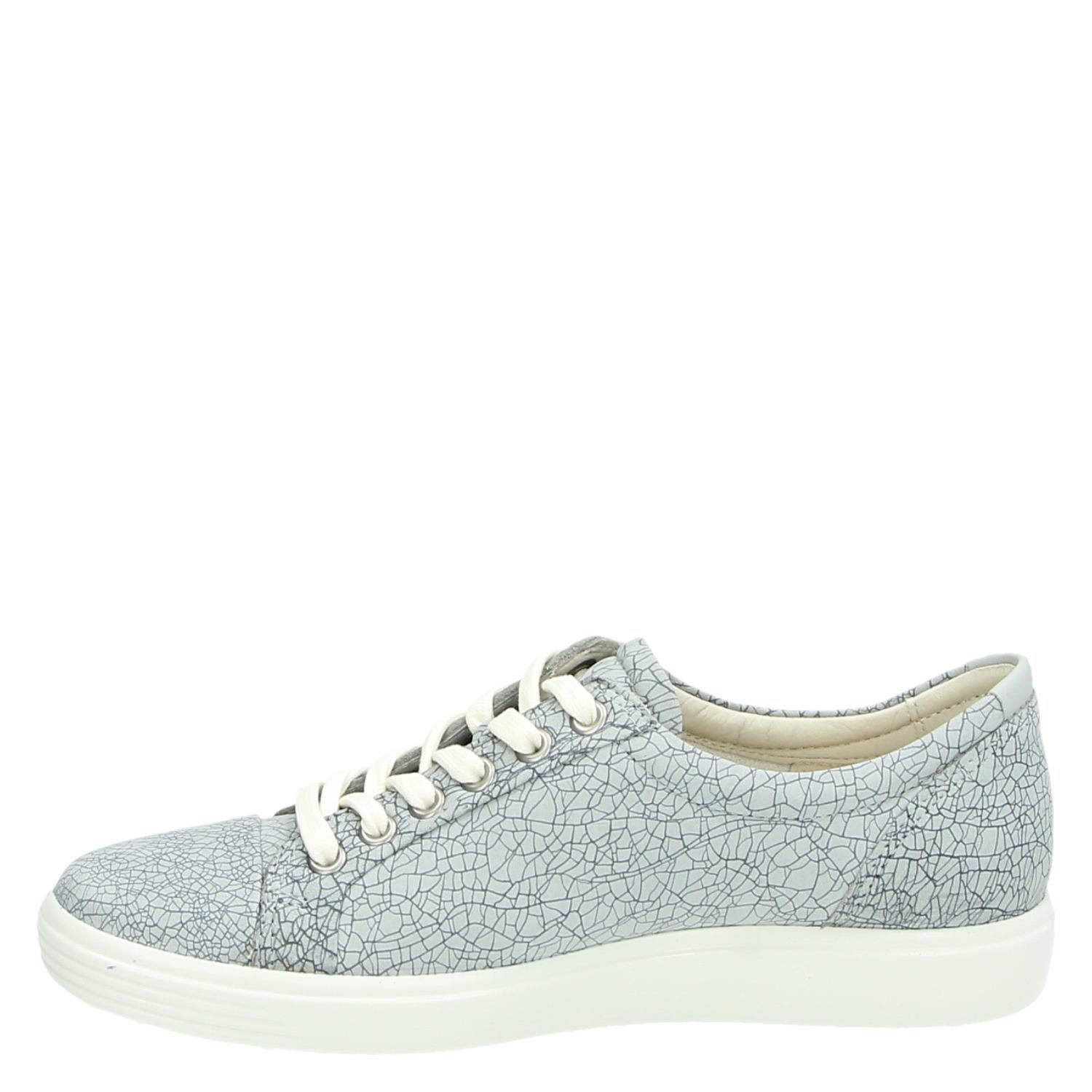 Ecco Soft 7 - Lage sneakers voor dames - Grijs - Shoemixx.nl