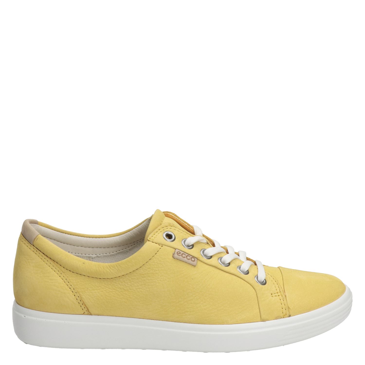 Ecco Soft 7 - Lage sneakers voor dames - Geel - Nelson.nl