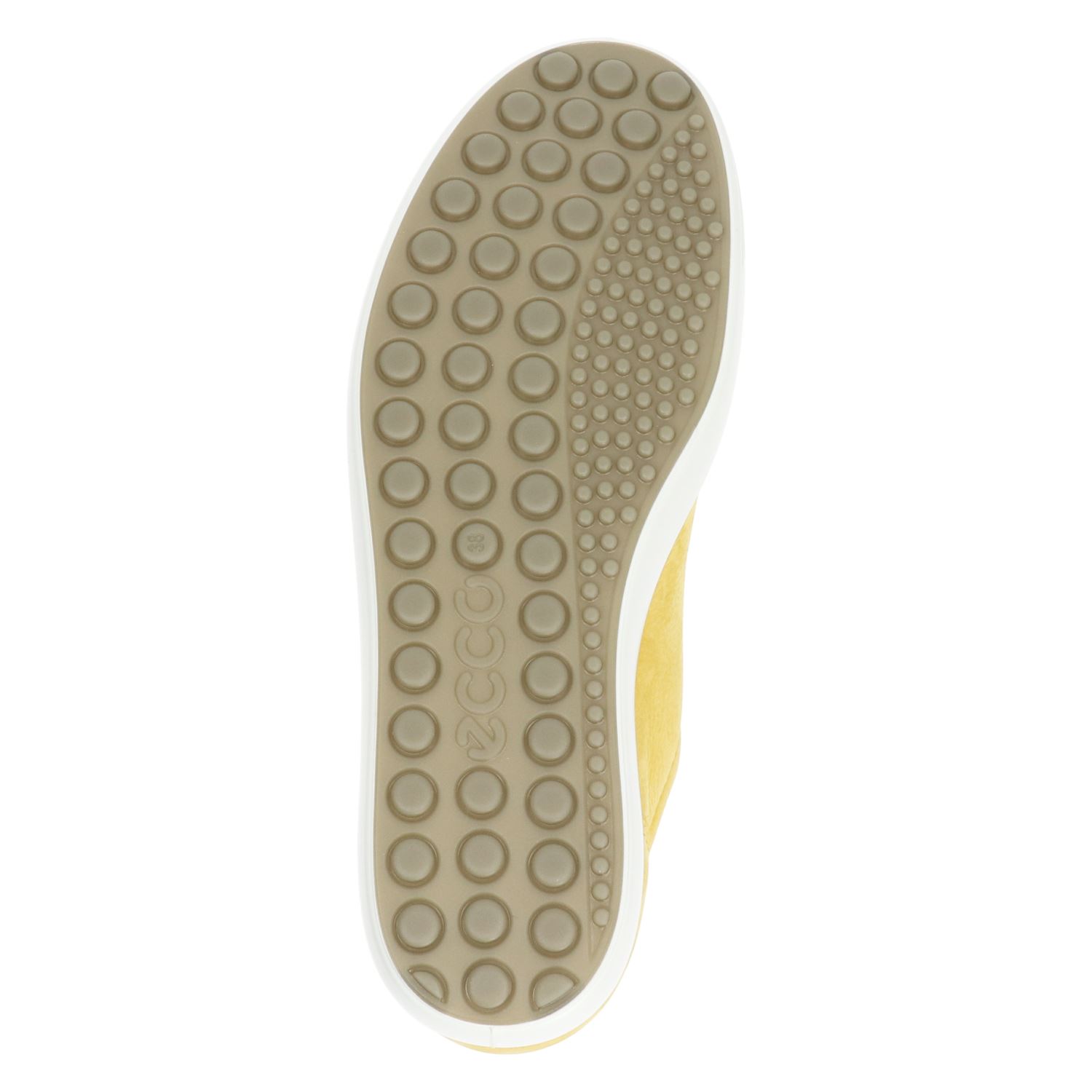 Ecco Soft 7 - Lage sneakers voor dames - Geel - Nelson.nl