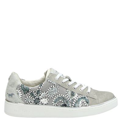 Mustang Lage Sneakers Grijs mustang kopen in de aanbieding