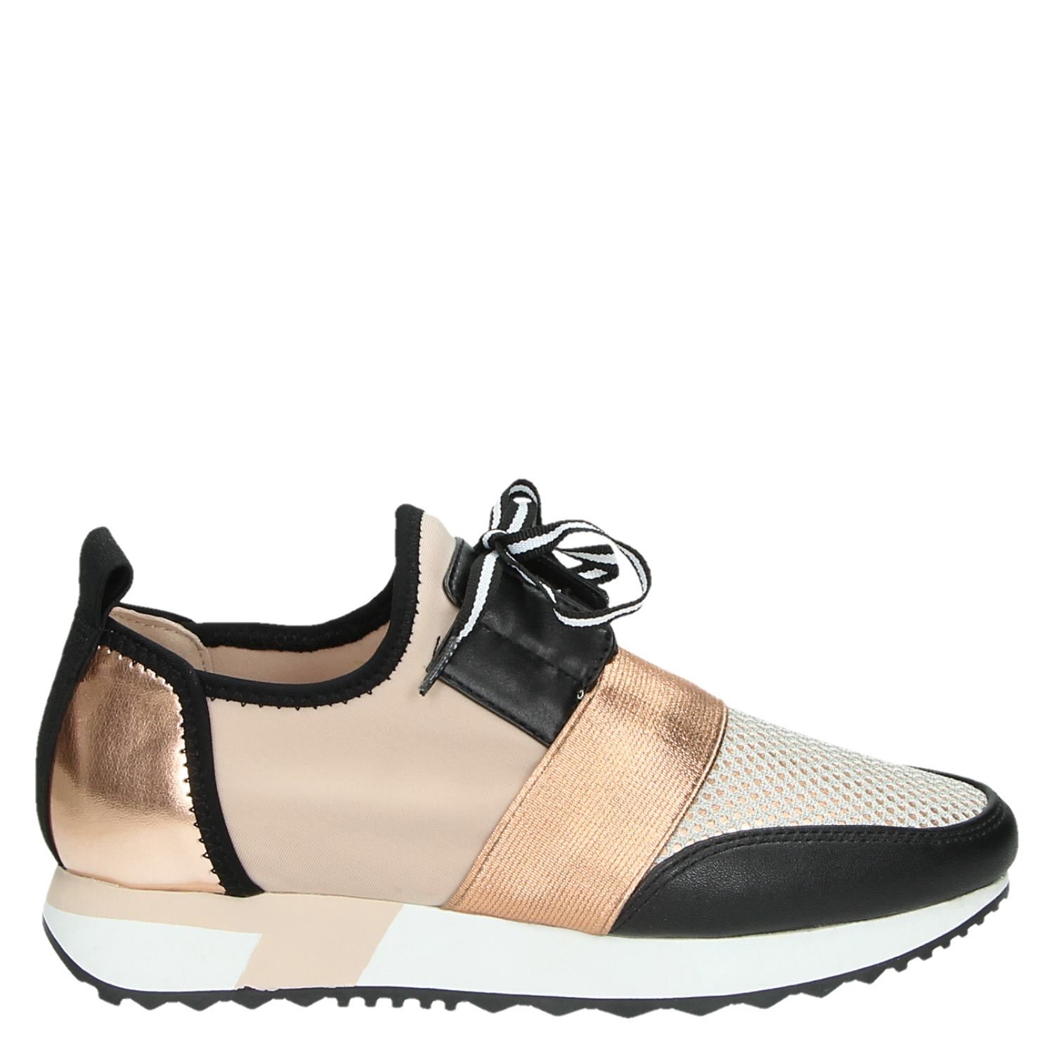 Steve Madden Antics - Lage sneakers voor dames - Rose goud - Shoemixx.nl