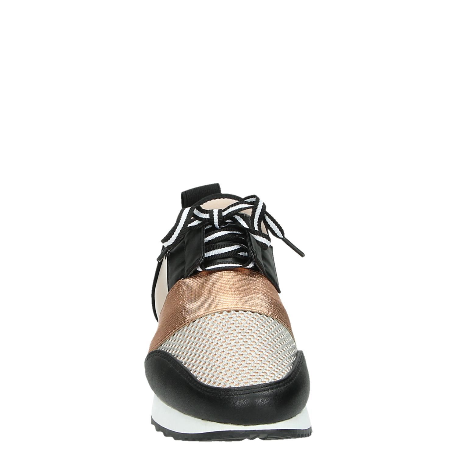 Steve Madden Antics - Lage sneakers voor dames - Rose goud - Shoemixx.nl