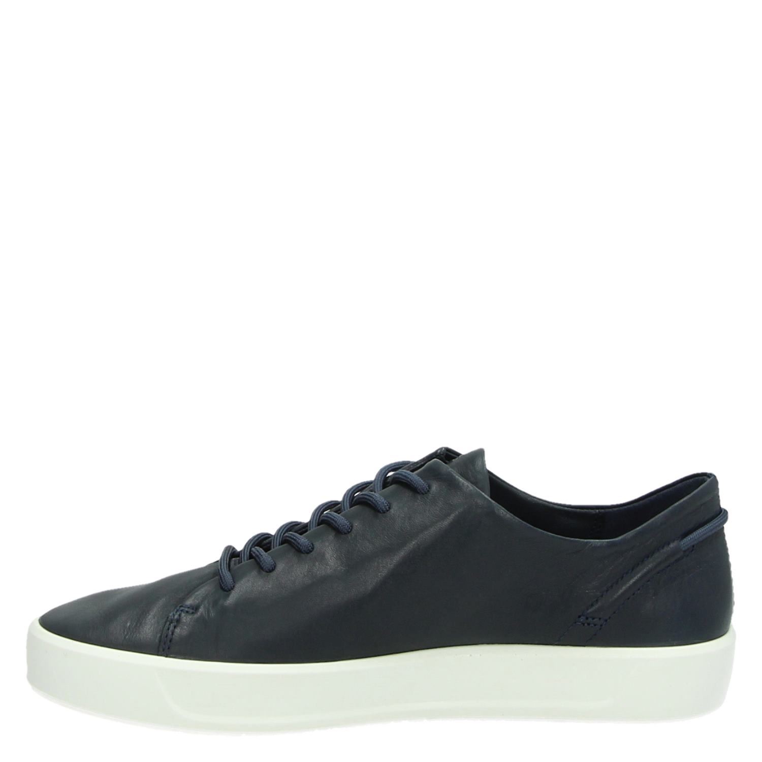 Ecco Soft 8 - Lage sneakers voor dames - Blauw - Nelson.nl