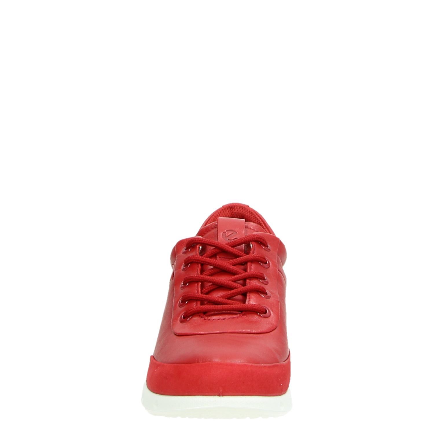 Ecco Cool - Lage sneakers voor dames - Rood - Nelson.nl