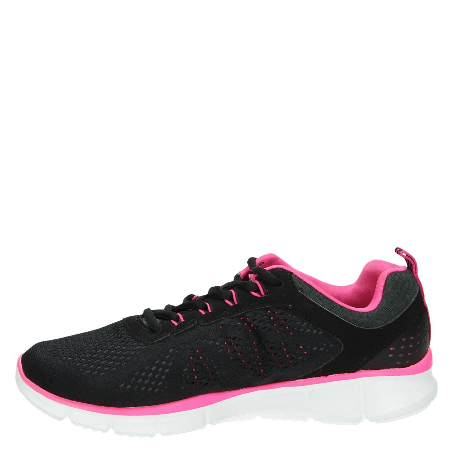 Skechers Memory Foam dames lage sneakers zwart