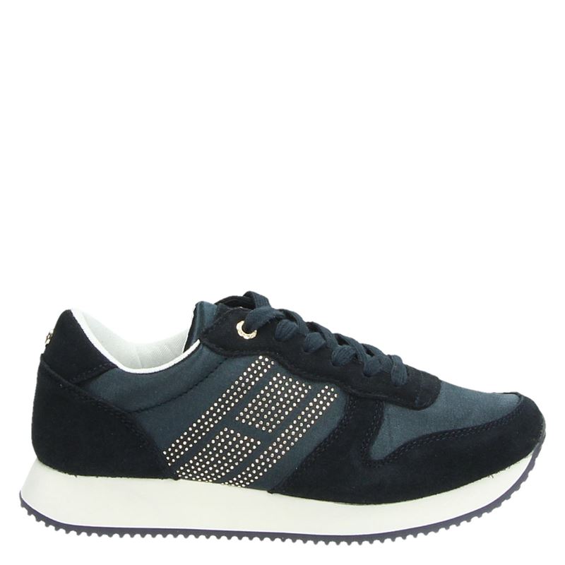 Tommy Hilfiger Sport Lage Sneakers Blauw tommy hilfiger sport kopen in de aanbieding