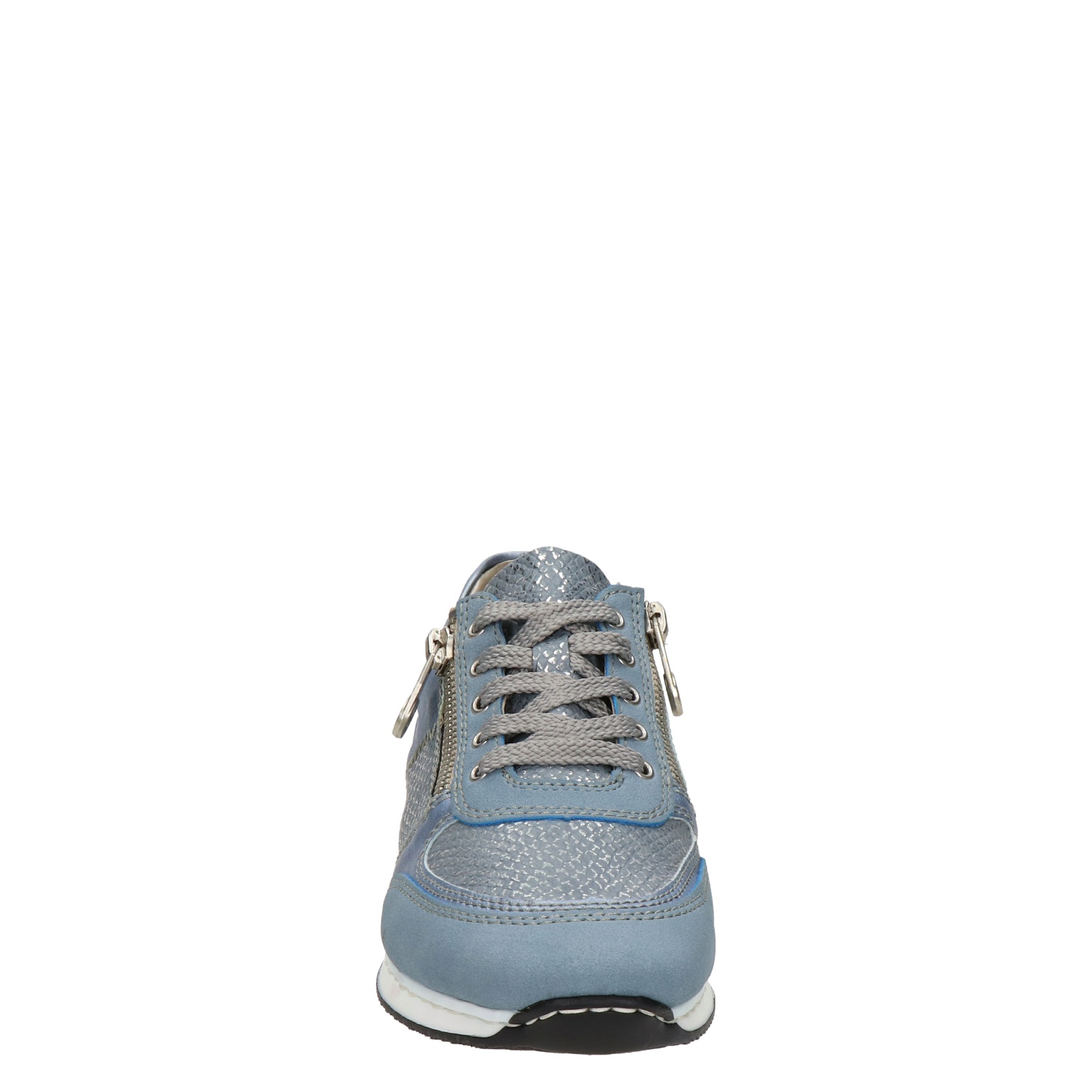 Rieker - Lage sneakers voor dames - Blauw - Nelson.nl