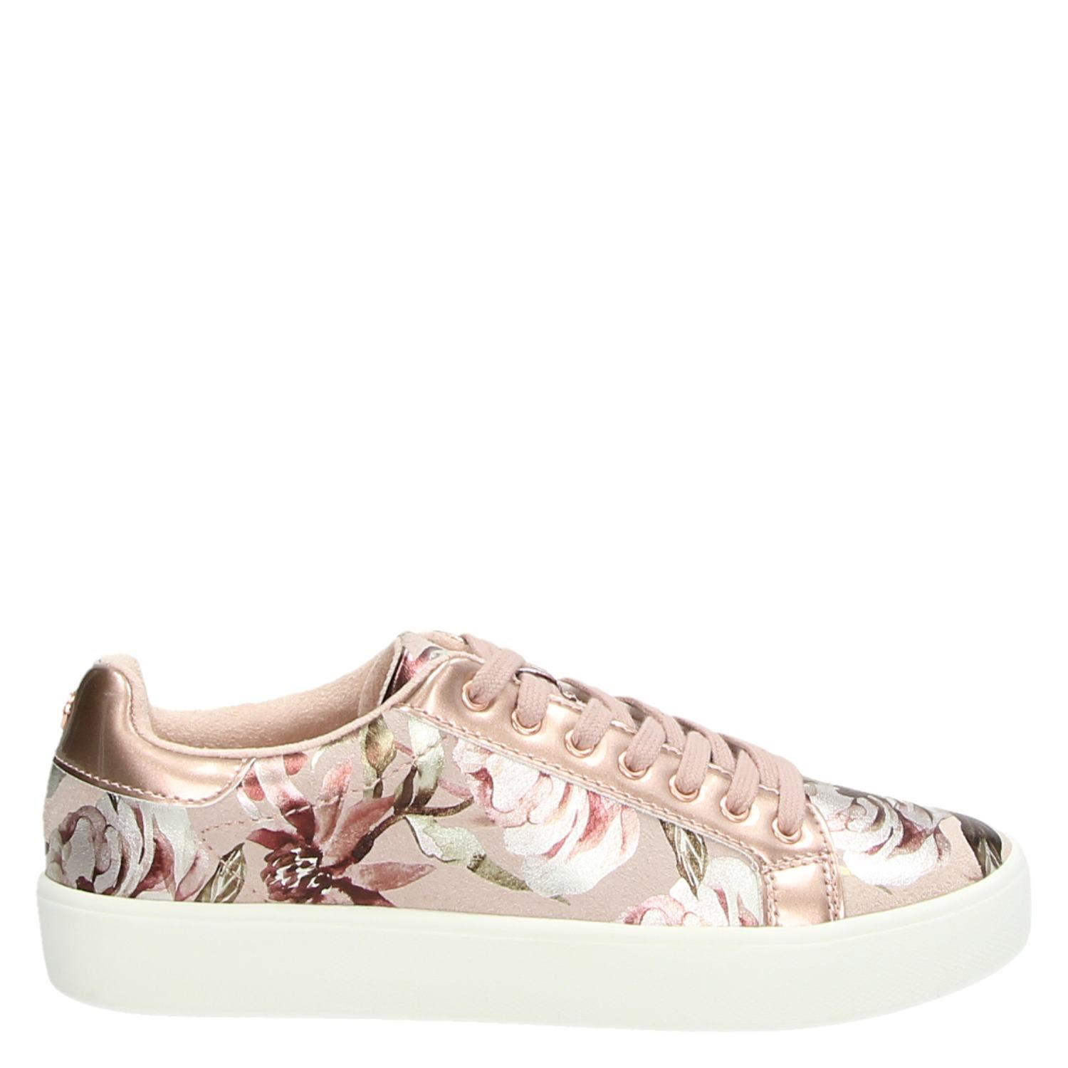 Tamaris - Lage sneakers voor dames - Roze - Nelson.nl