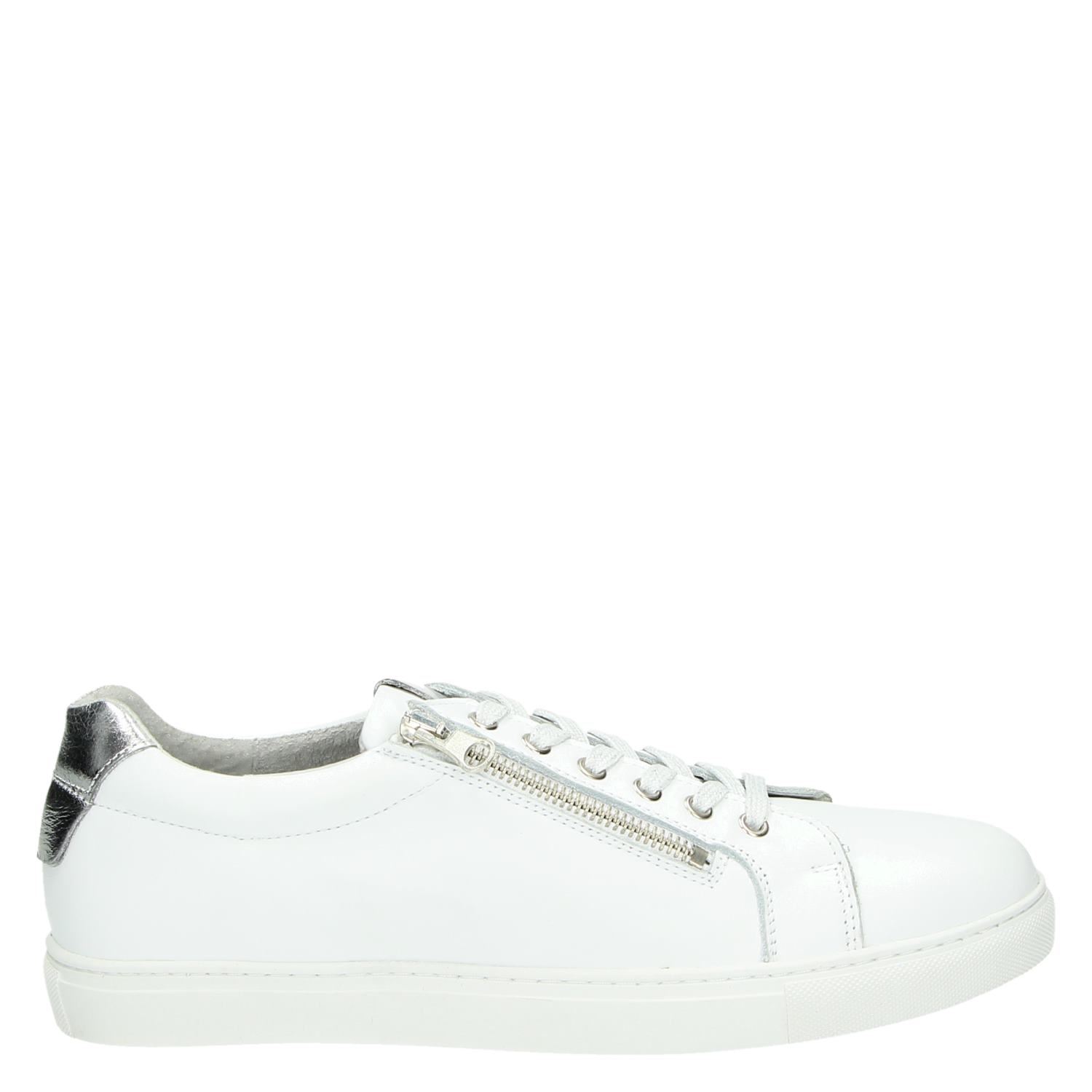 witte dames sneakers leer