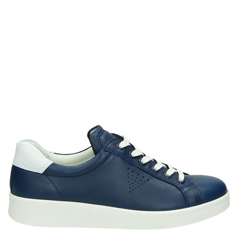 Ecco Soft 4 lage sneakers blauw - Vindjeschoen.nl
