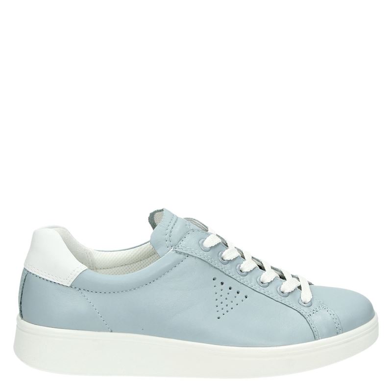 Ecco Soft 4 Lage Sneakers Blauw ecco kopen in de aanbieding