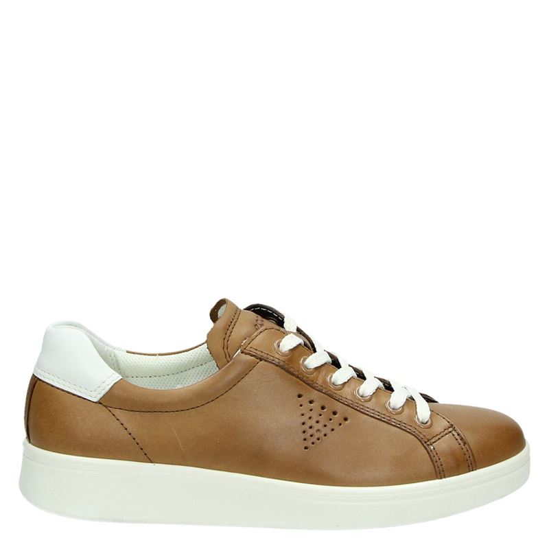 Ecco Soft 4 Lage Sneakers Cognac ecco kopen in de aanbieding