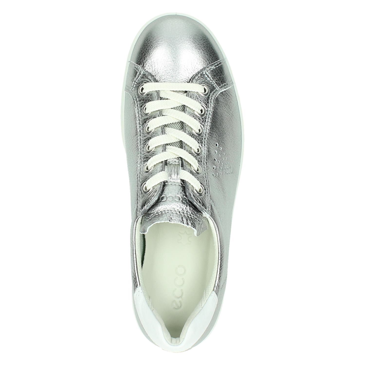 Ecco Soft 4 - Lage sneakers voor dames - Zilver - Shoemixx.nl