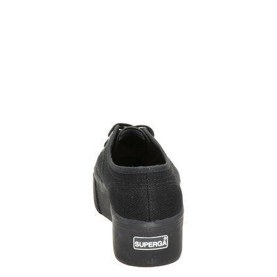 superga zwart platform