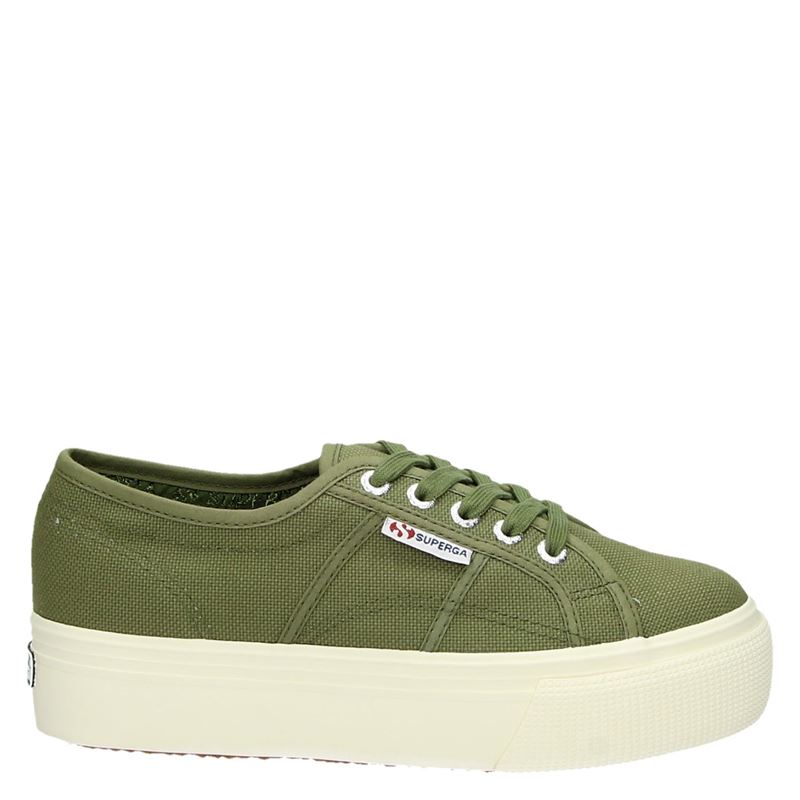 Superga 2790 Platform Sneakers Groen superga kopen in de aanbieding